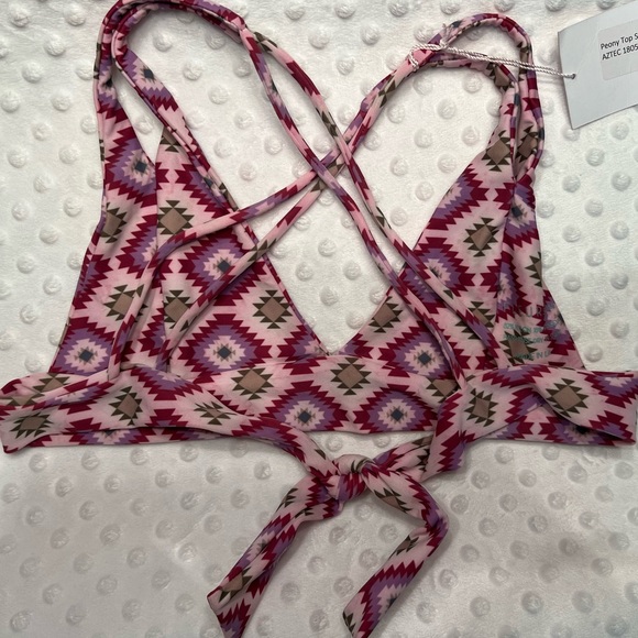 NWT Fleur Swim Peony Top in Aztec - Picture 2 of 5